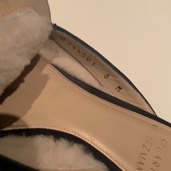 Stuart Weitzman x Gigi Hadid blue suede mule - Picture 6 of 10
